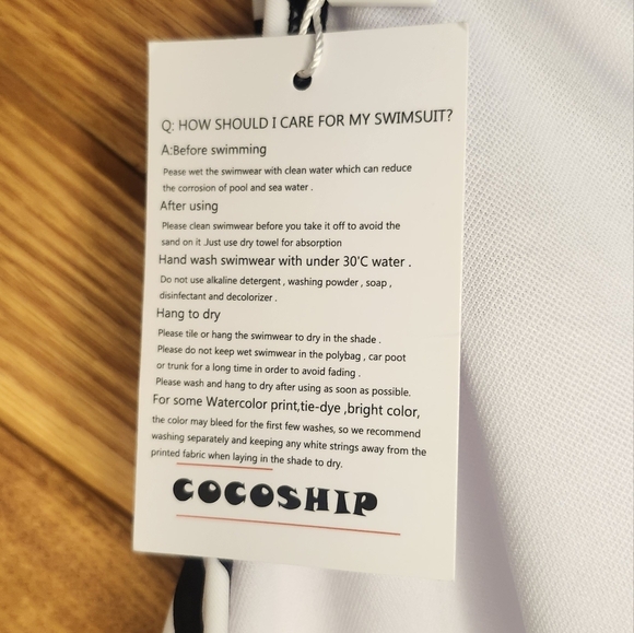 Cocoship Black And White Striped Women's Size 16 Bikini Halter Top NWT - Picture 6 of 11